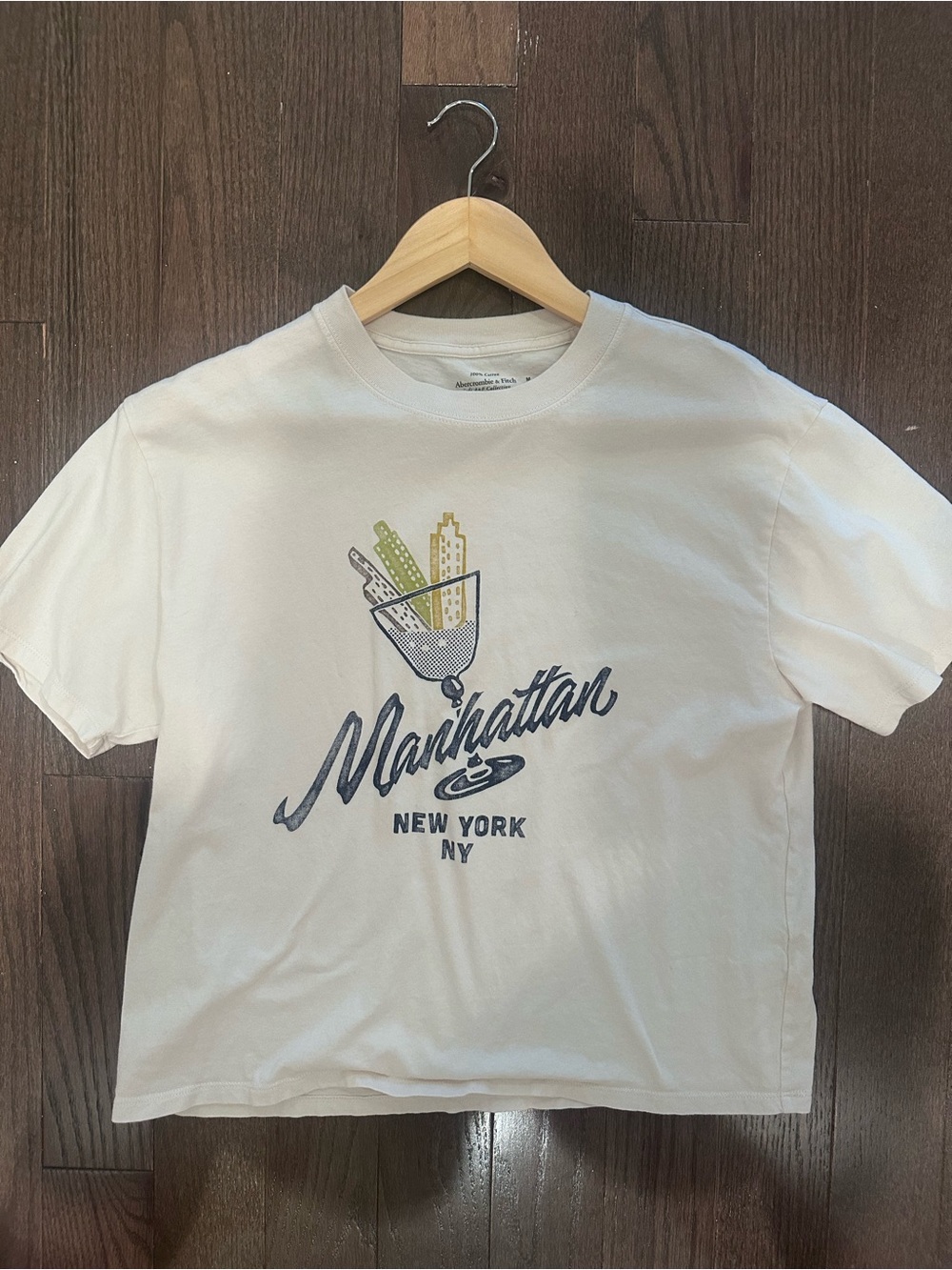 Abercrombie & Fitch Cream Manhattan Graphic Tee